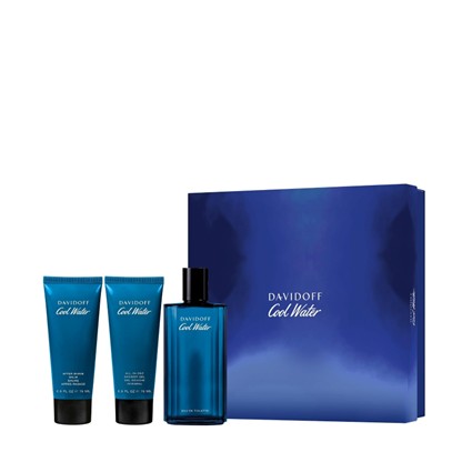 DAVIDOFF Cool Water Man EDT 125ml + SG 75ml + ASB 75ml