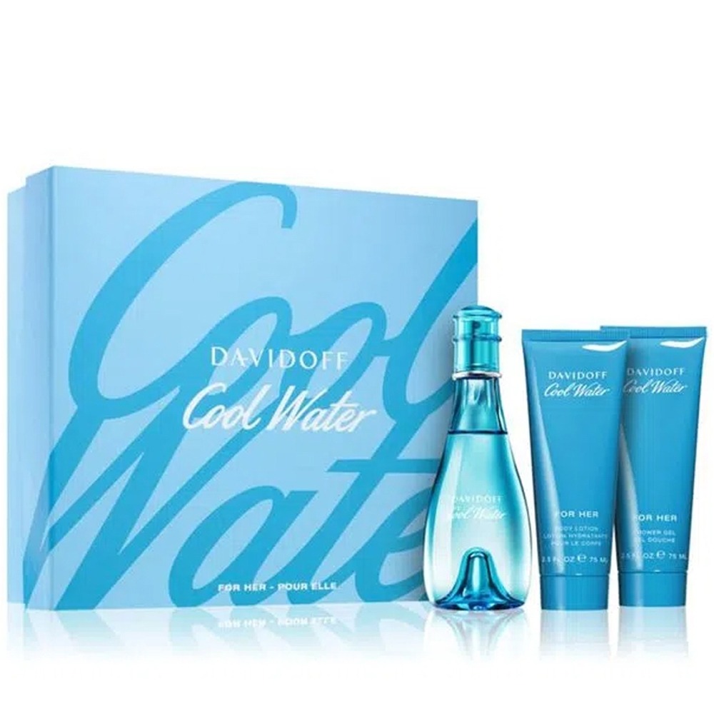 DAVIDOFF Cool Water EDT 100ml + BL 75ml + SG 75ml